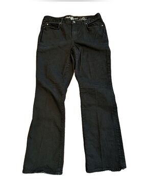 Talbots High Waist Relaxed Jean, Salem Wash, Black, 16P